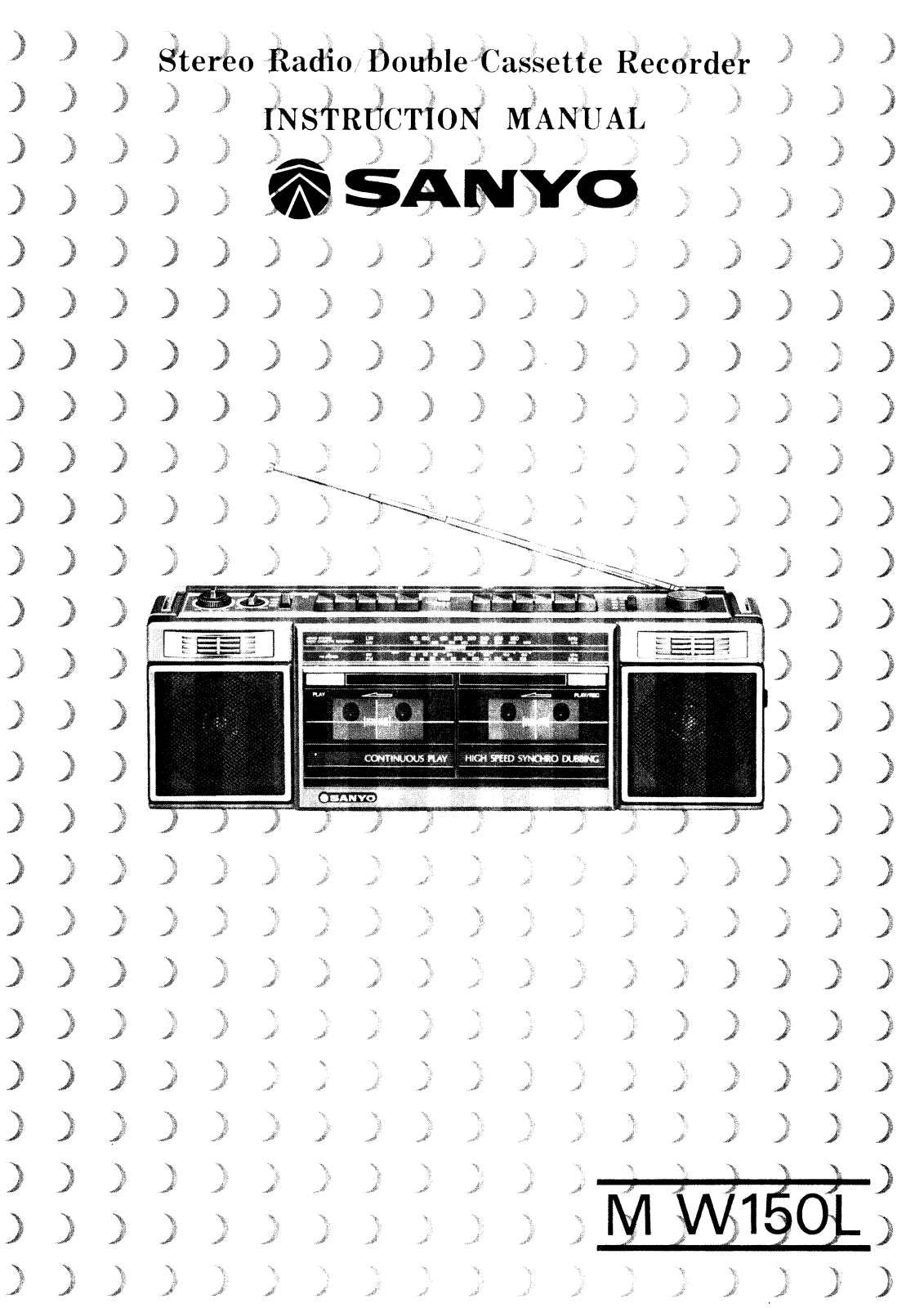Sanyo M W150L Instruction Manual