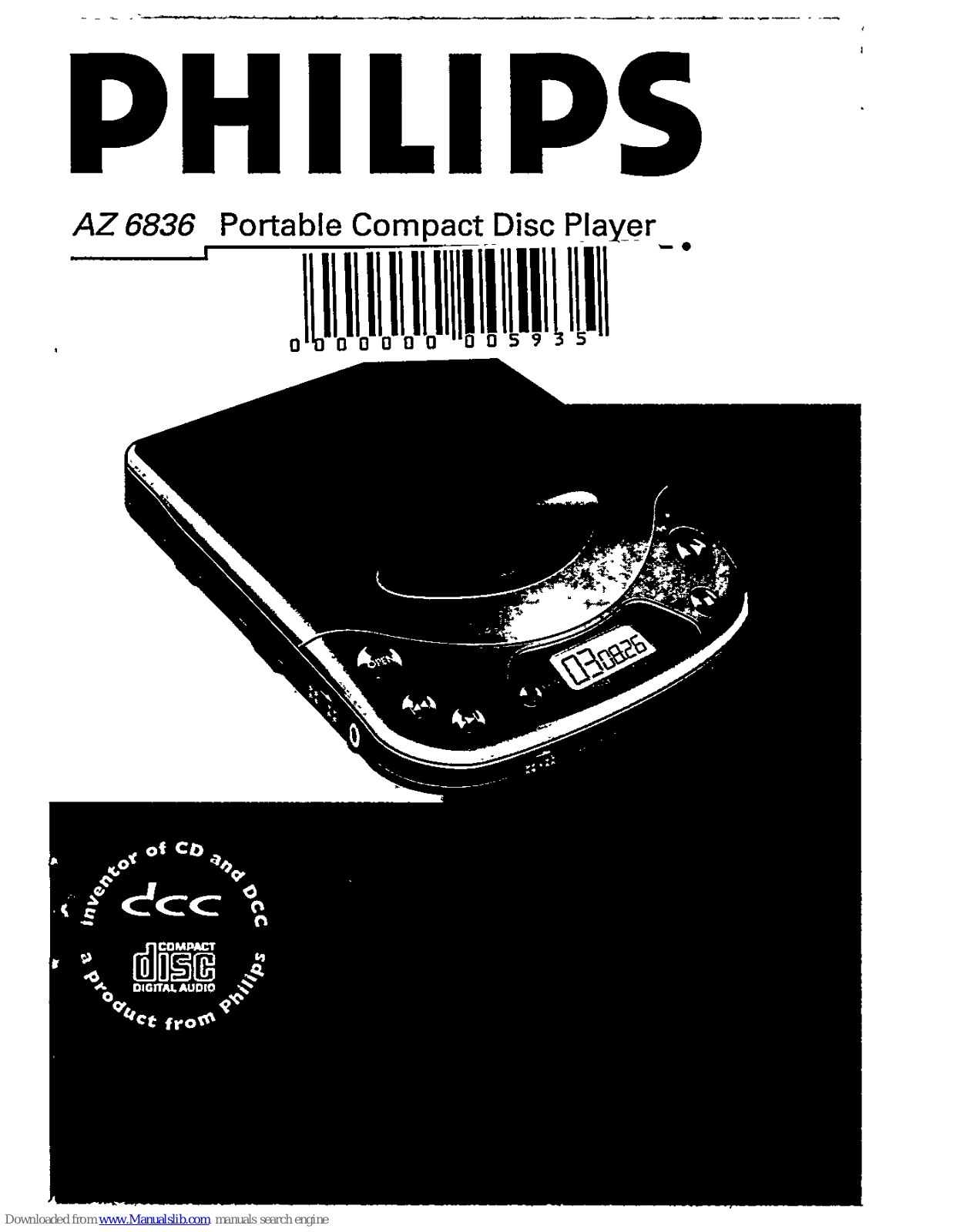 Philips AZ6836 - Cd Portable, AZ 6836 User Manual