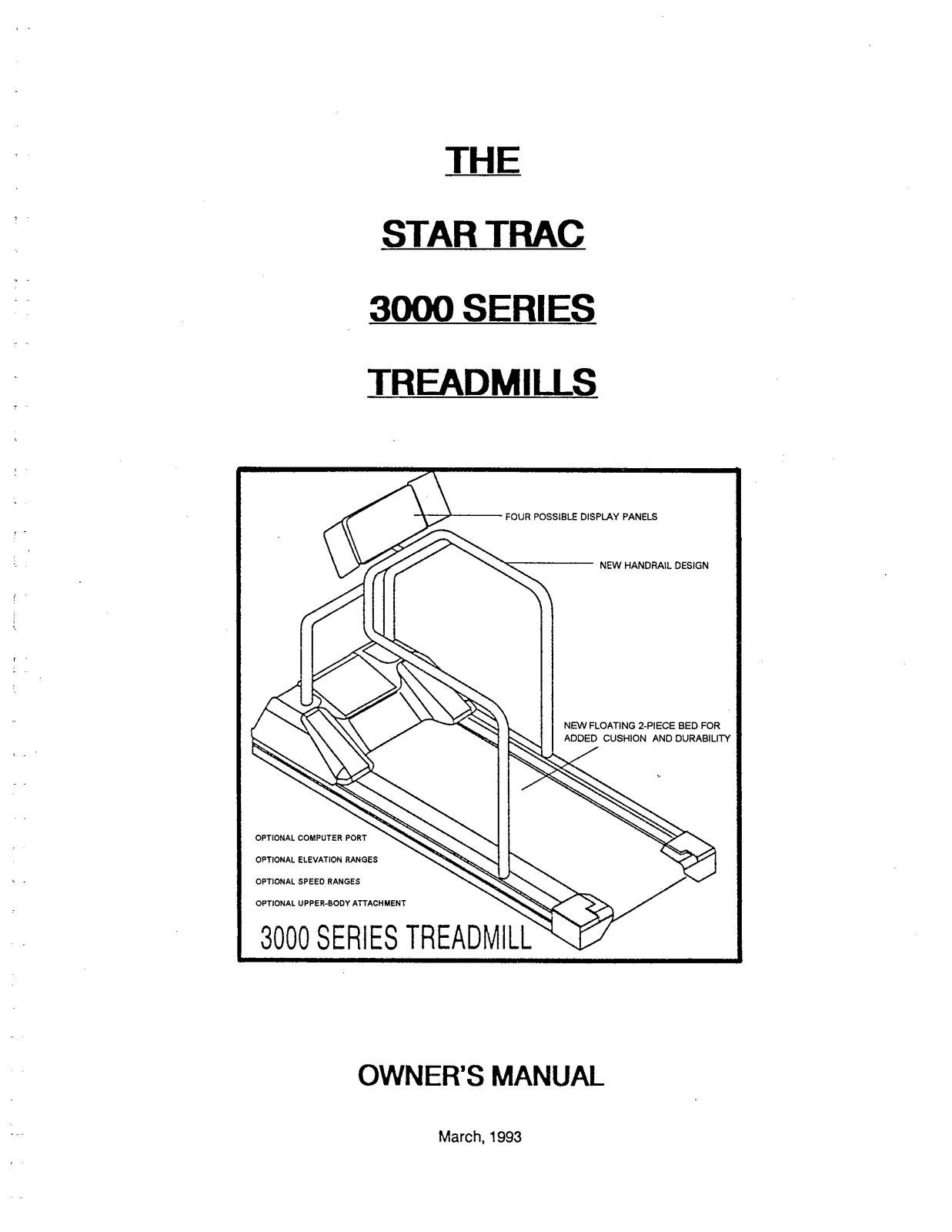 Star Trac 3000 User Manual