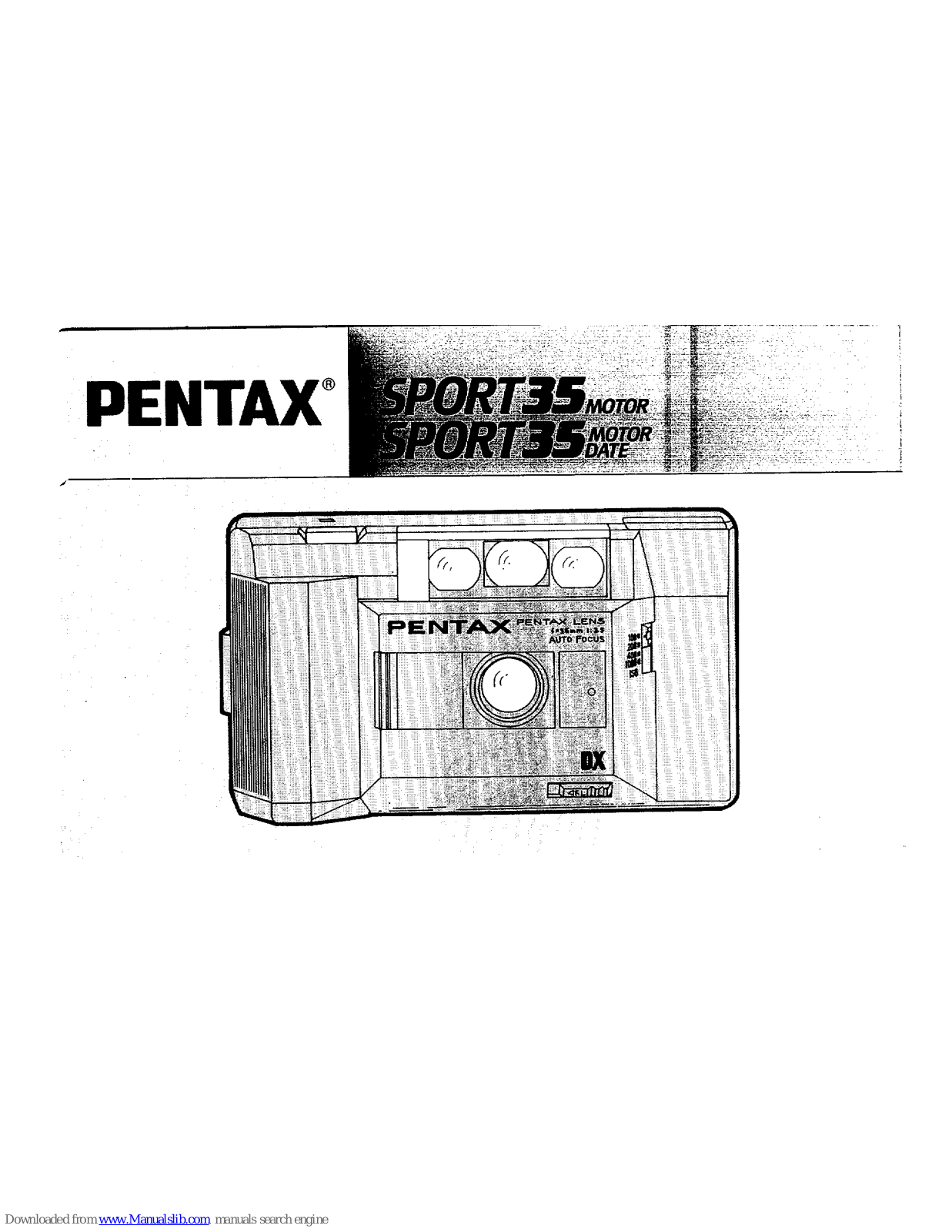 Pentax 35 Motor, Sport 35 Motor Date User Manual