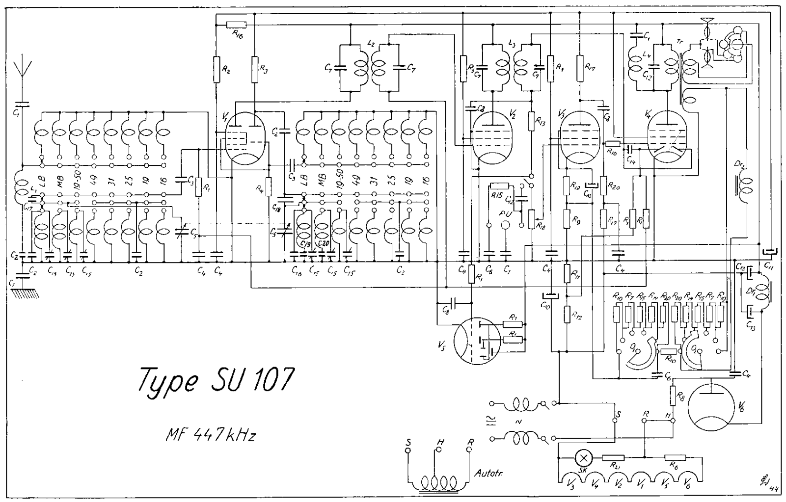 Arako Super SU107 Schematic