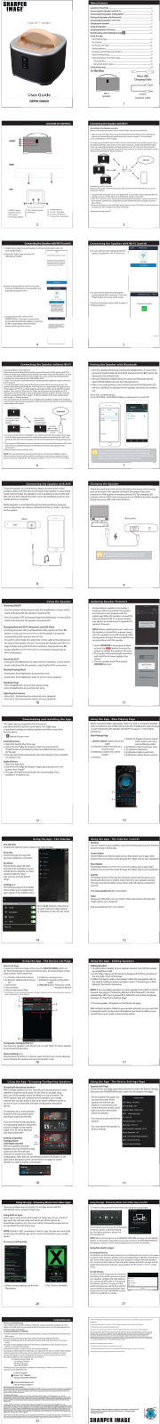 Sharper image SWFSK1000GD User Manual