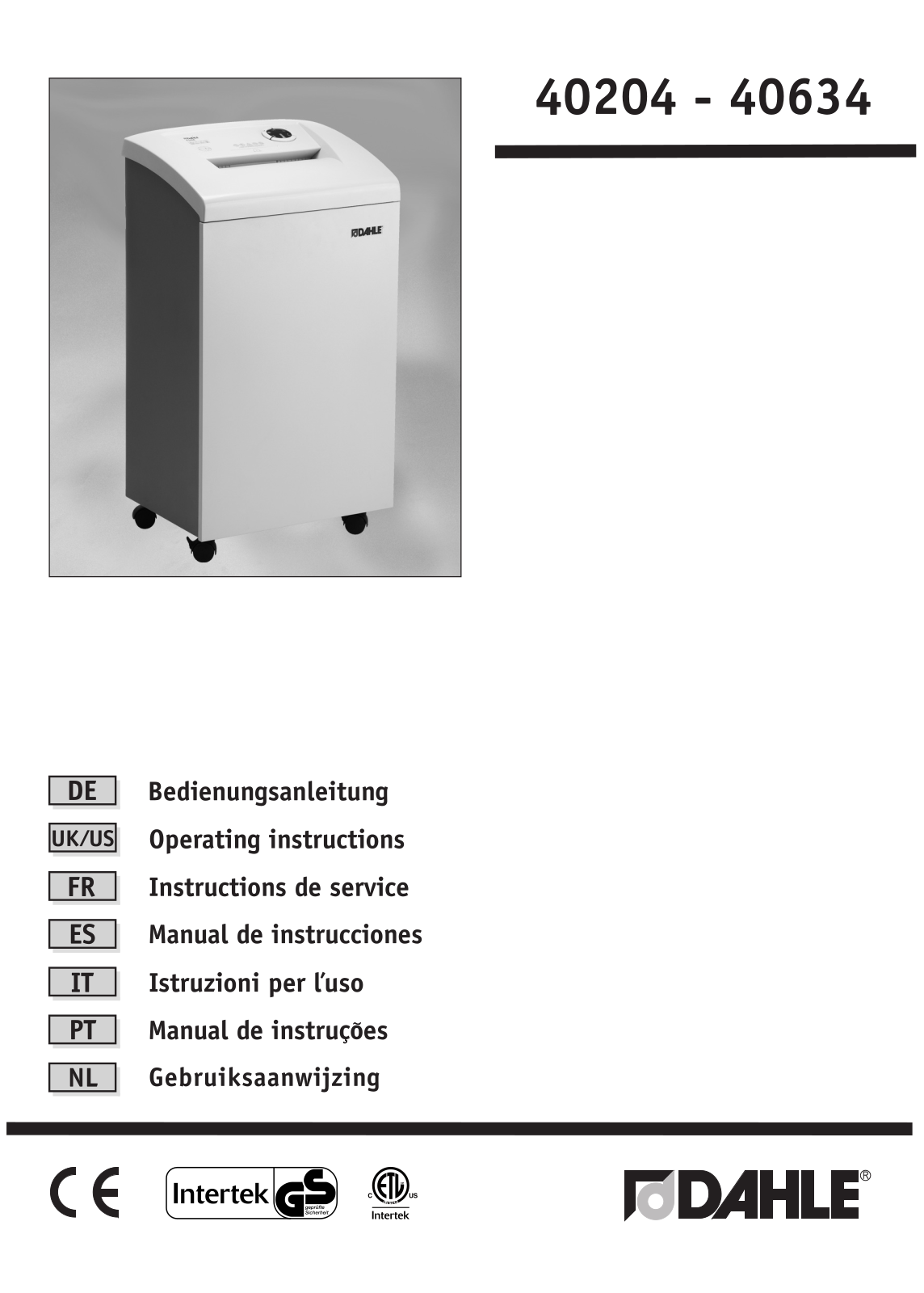 Dahle 40334 User Manual