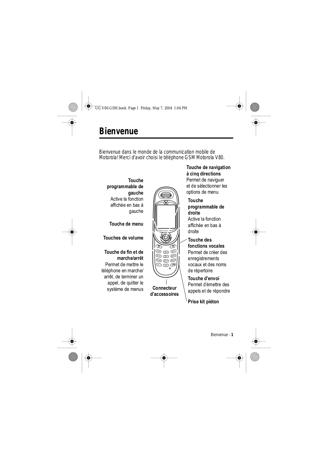 Motorola V80 User Manual