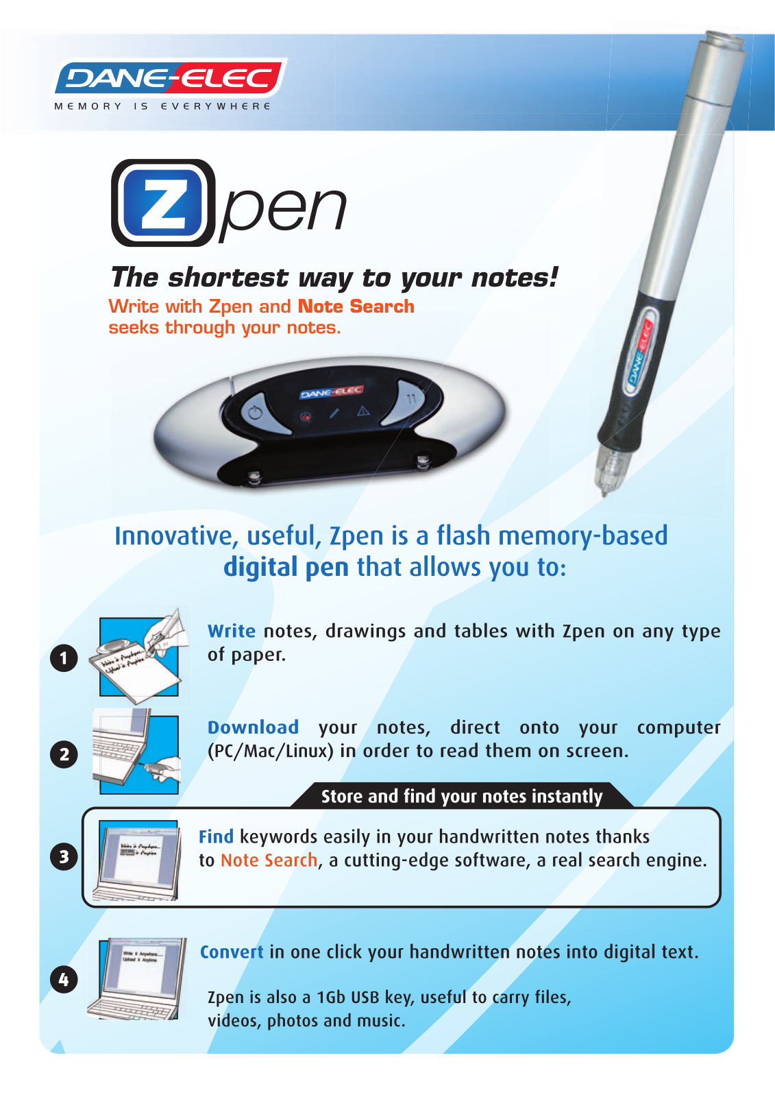 Dane-elec ZPEN DATASHEET