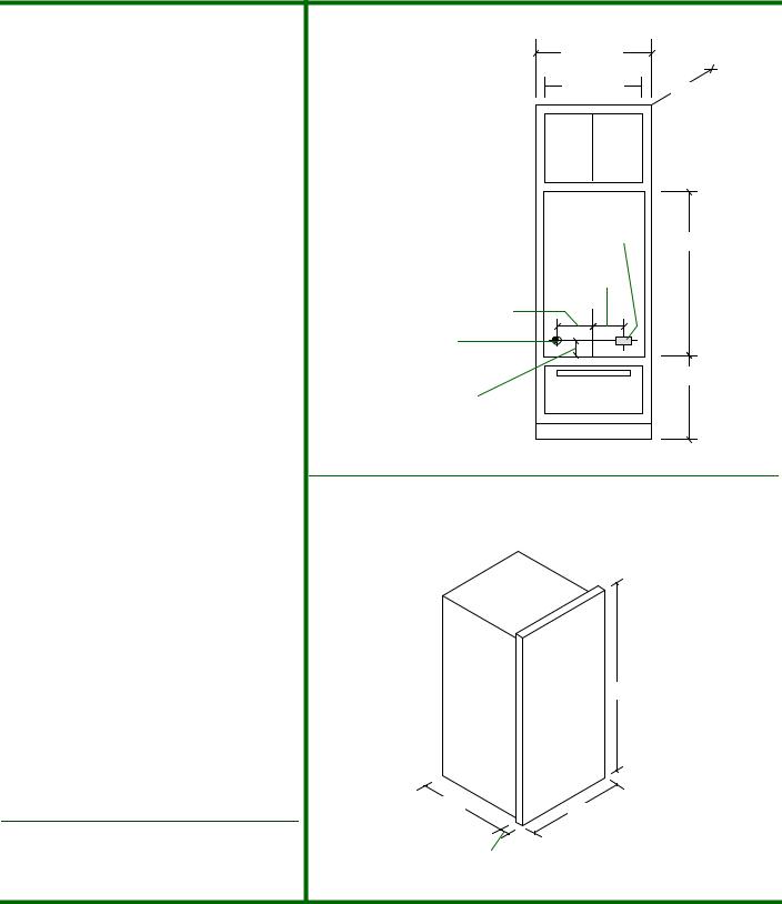 Whirlpool WG206 Dimension Guide