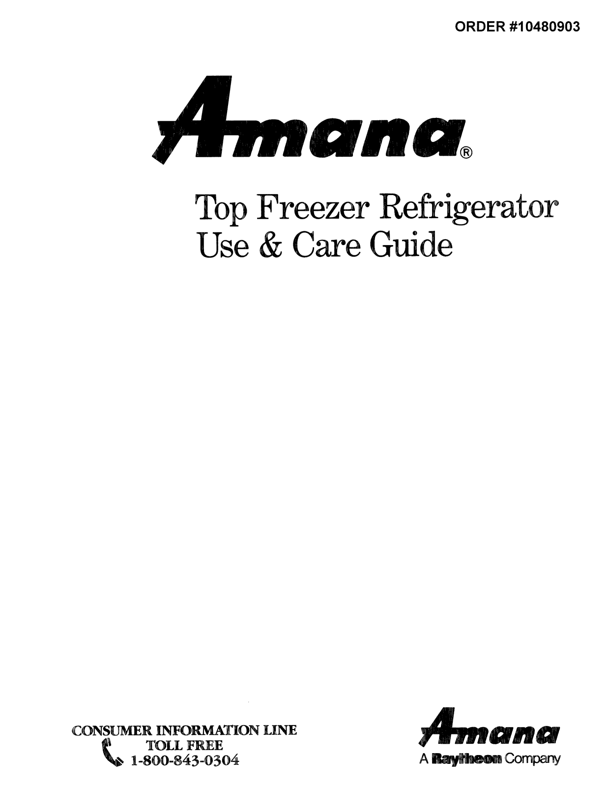 Amana TXI21A3W-P1182006WW, TX21A3W-P1181504WW, TX21A3L-P1181504WL, TX21A3E-P1181504WE Owner’s Manual