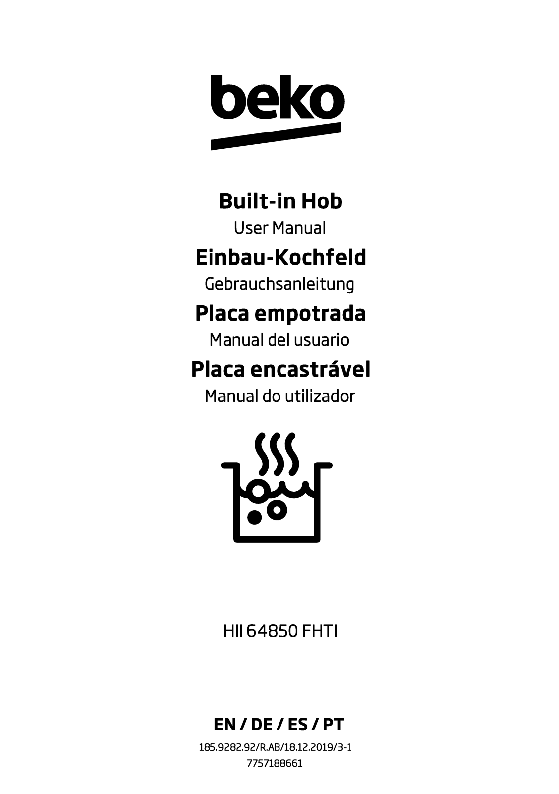 Beko HII 64850 FHTI User manual