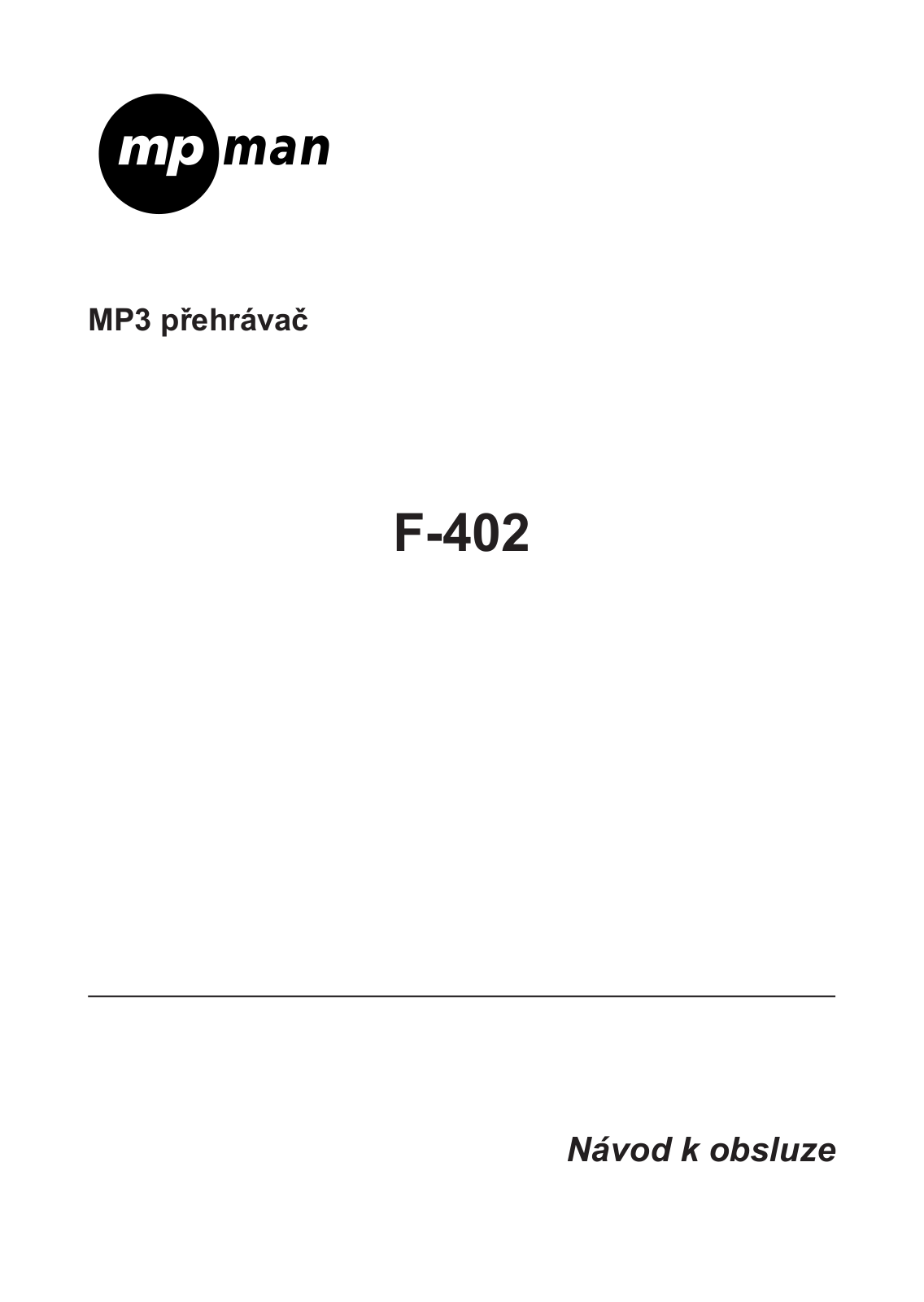 Mpman MPF 402 User Manual