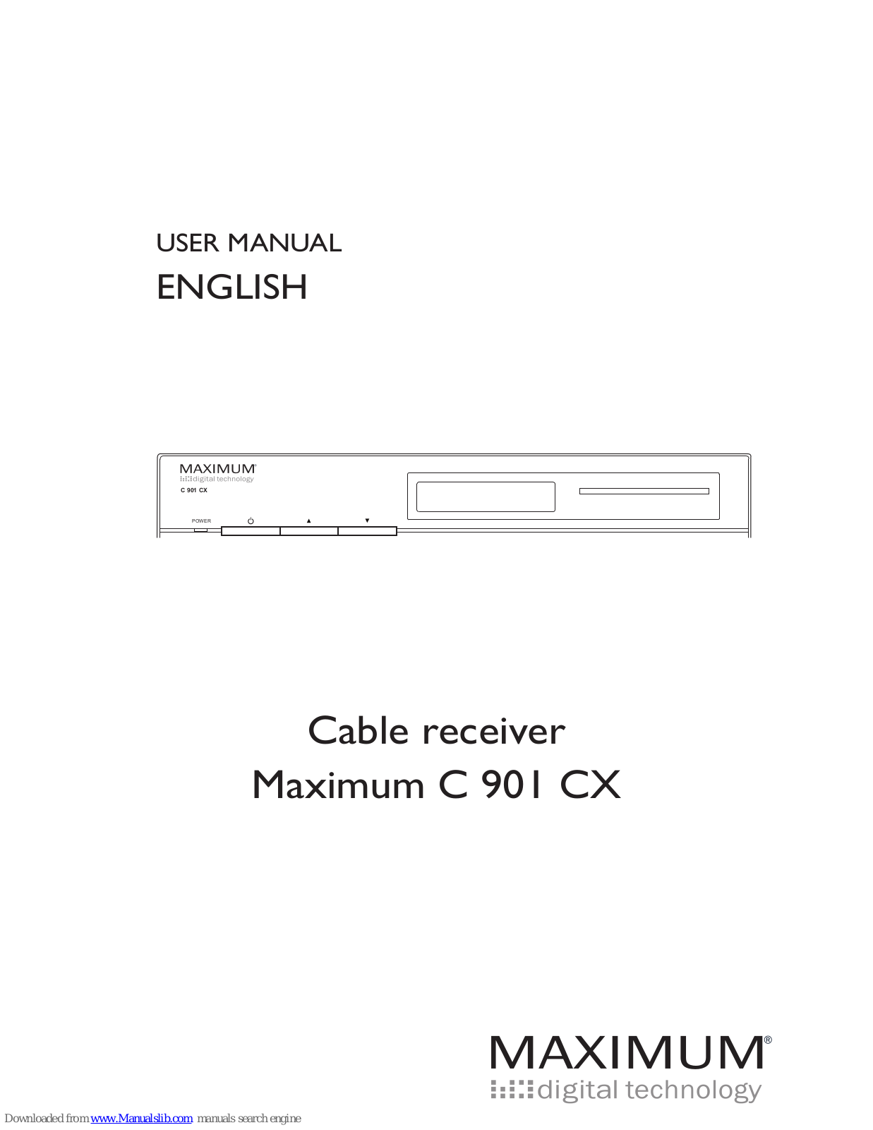 Maximum C 901 CX User Manual - ManualMachine.com
