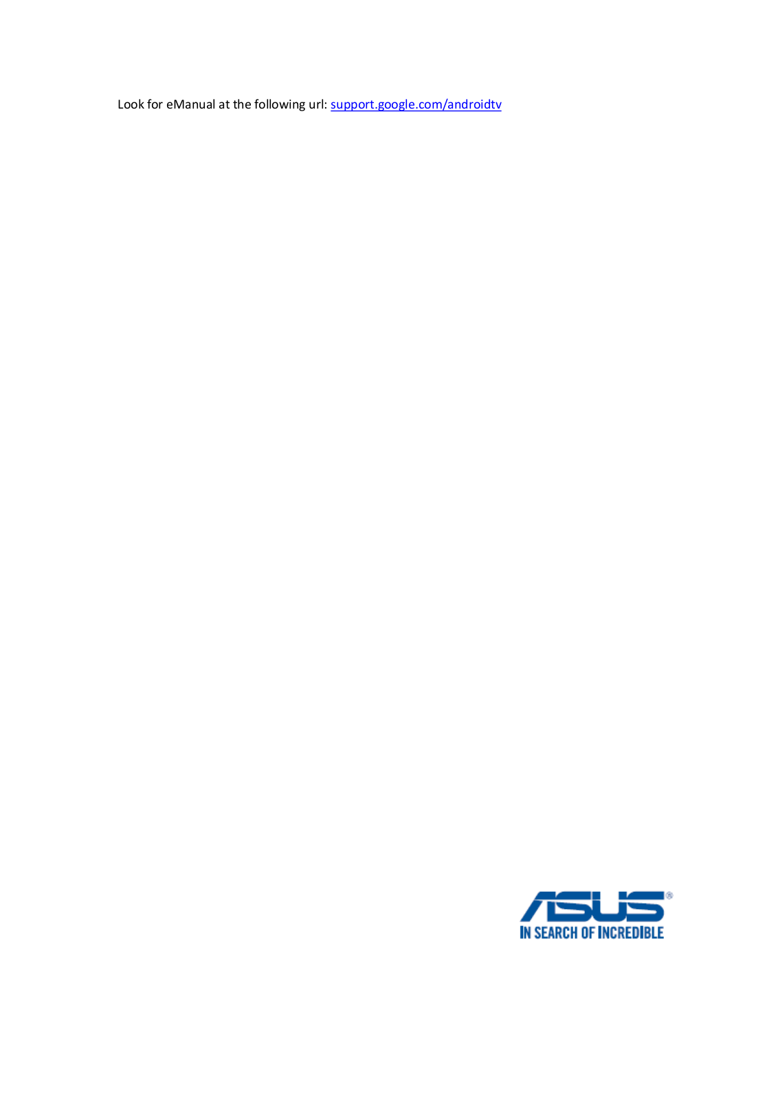 ASUS Nexus Player User Manual