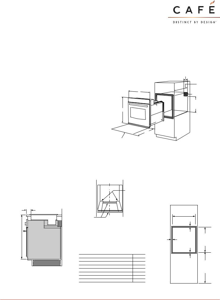 Café CTS90DP2NS1, CTS90DP3ND1, CTS90DP4NW2 PRODUCT SPECIFICATIONS