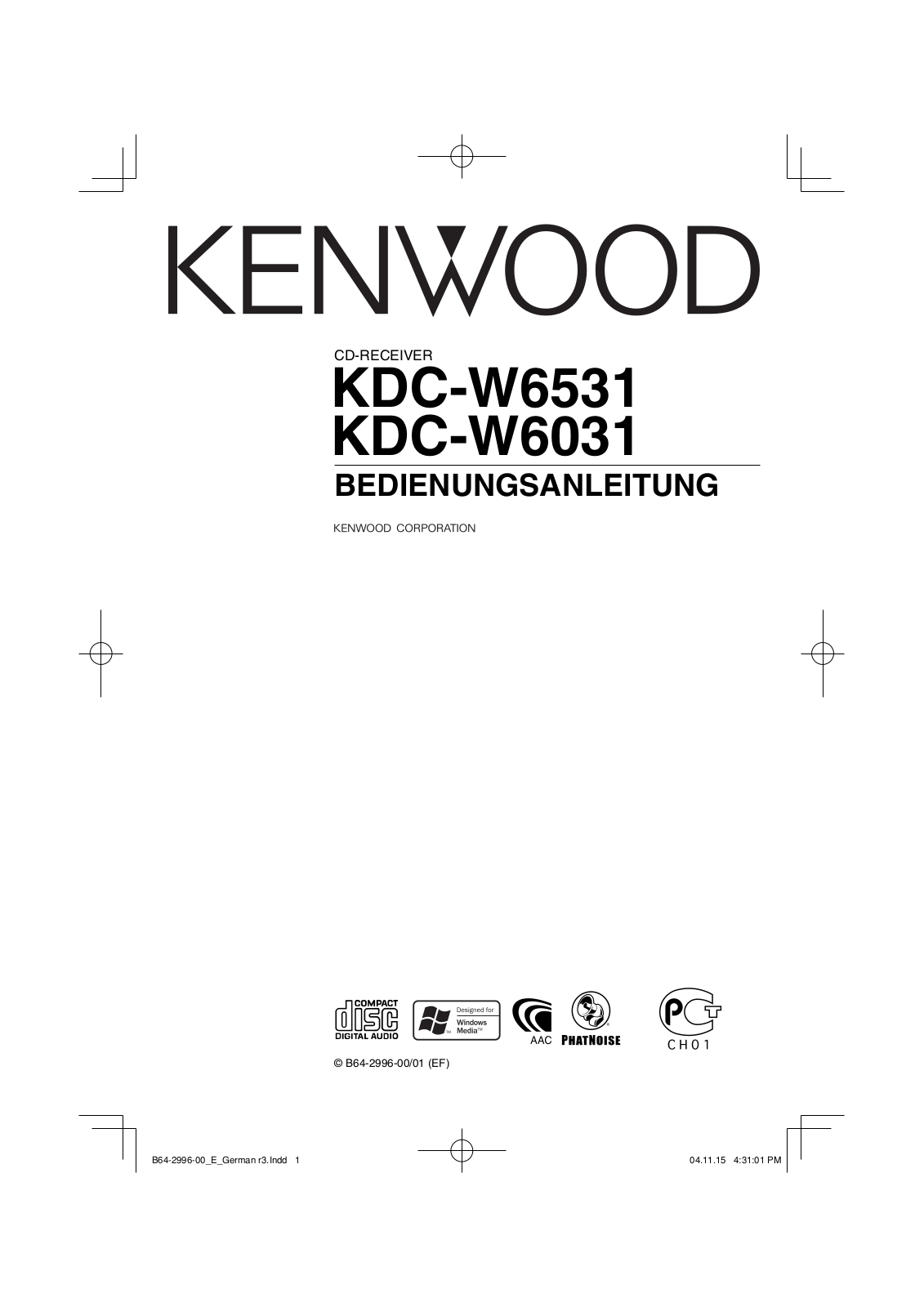 Kenwood KDC-W6531, KDC-W6031 User Manual