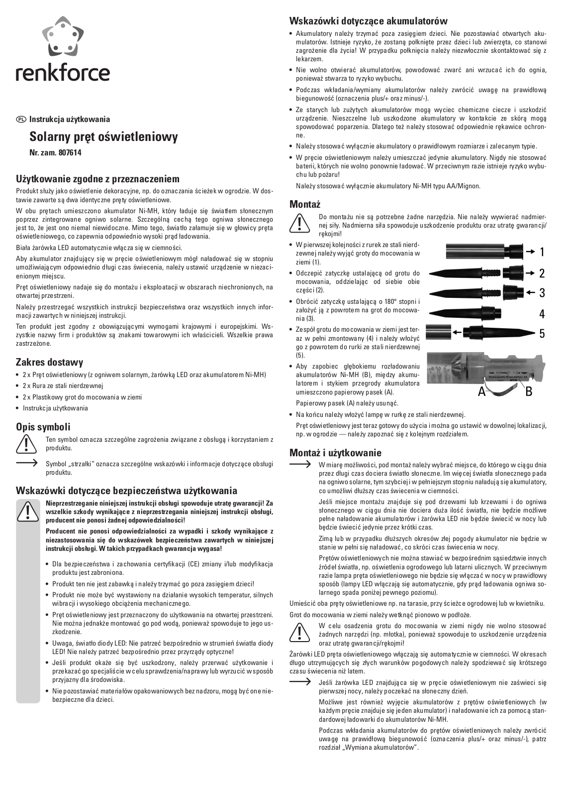 Renkforce DO103 User guide