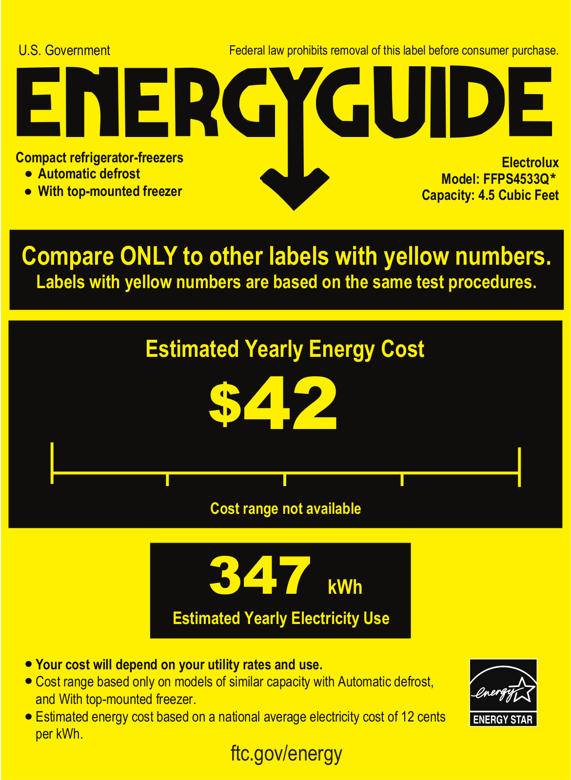 FRIGIDAIRE FFPS4533QM User Manual