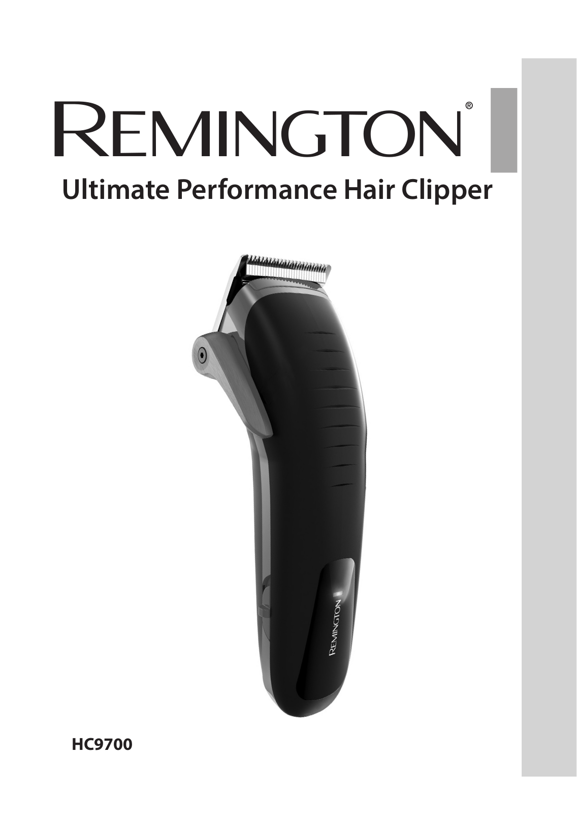 Remington HC9700 User manual