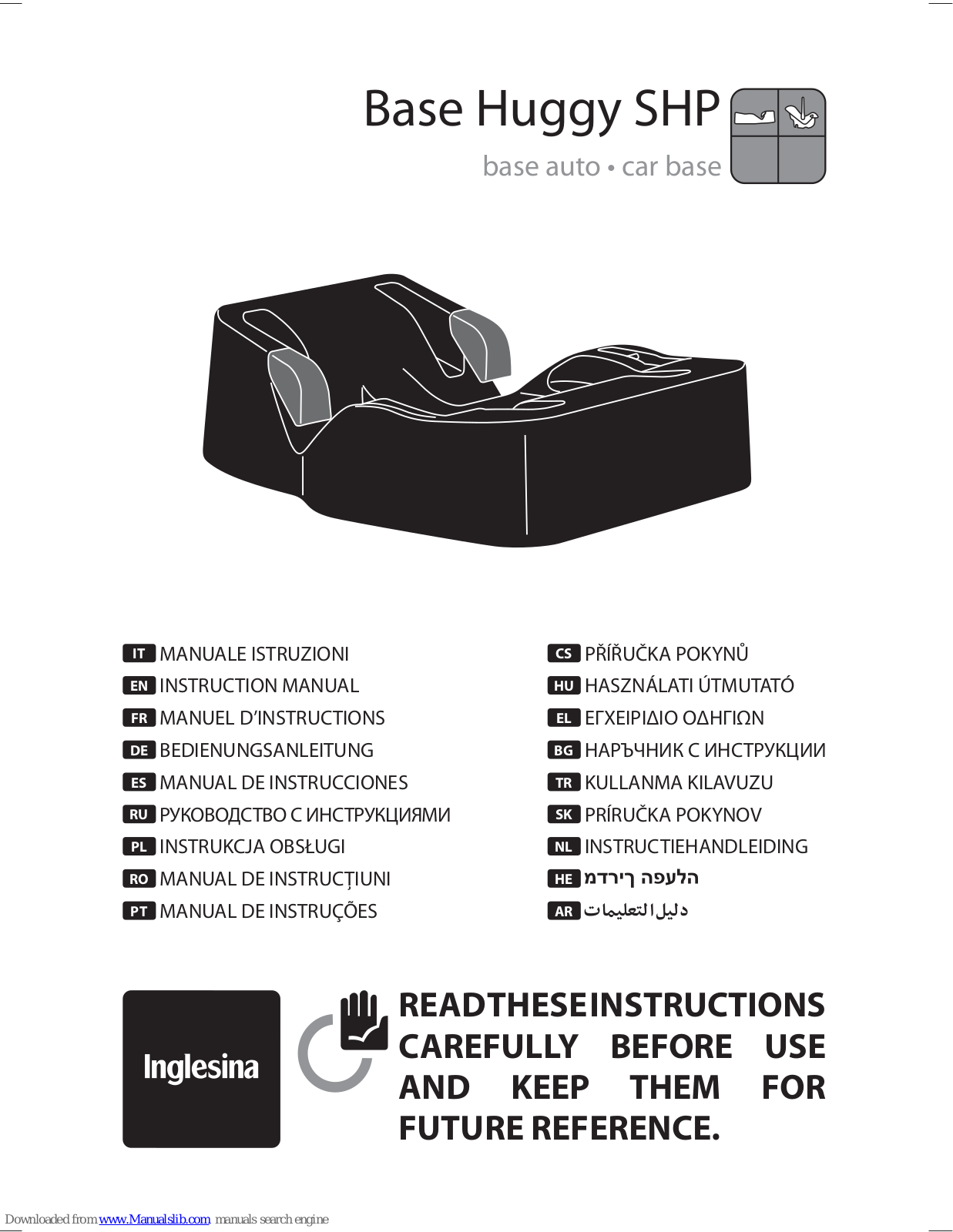 Inglesina Base Huggy SHP Instruction Manual