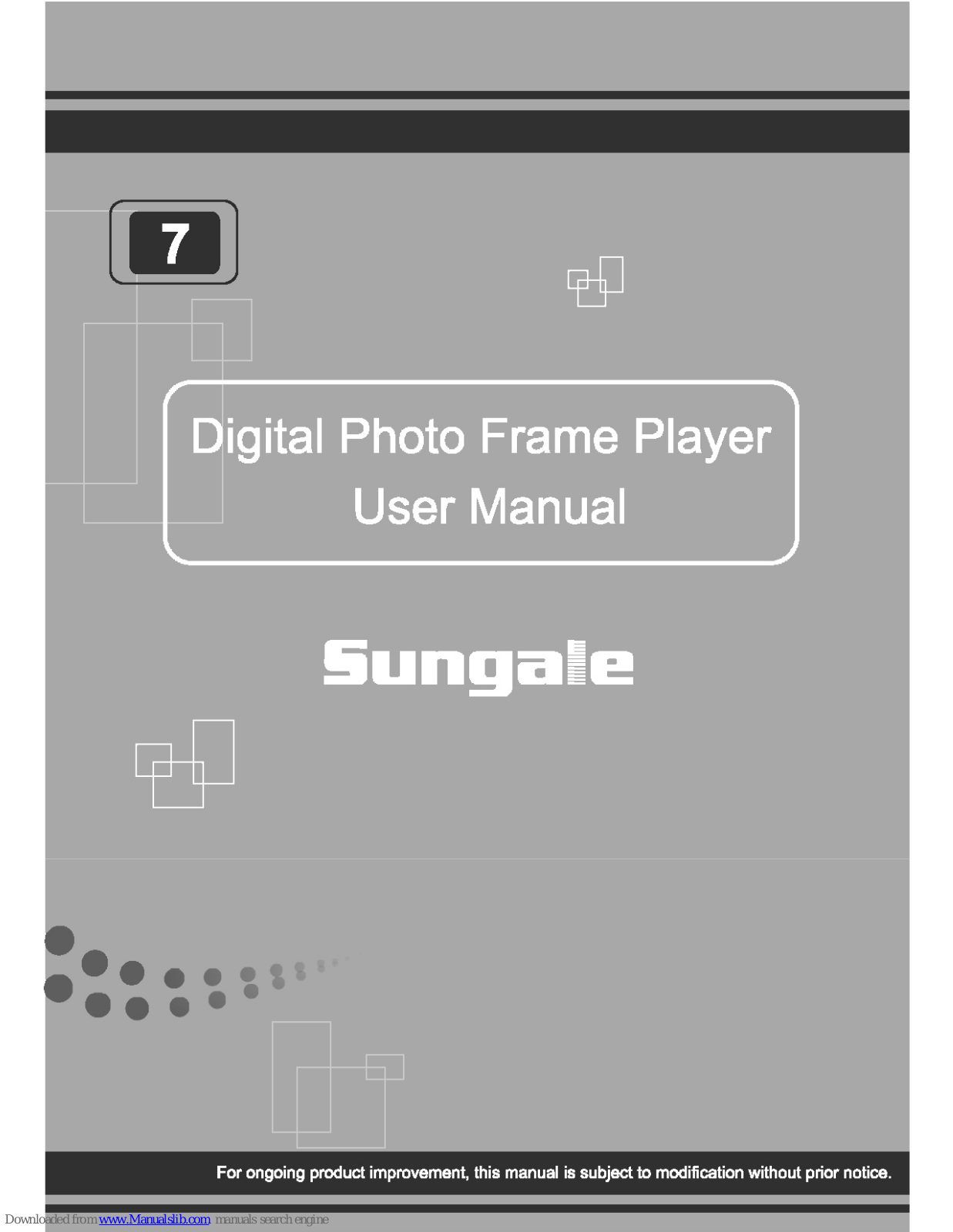 Sungale DPF700 User Manual - ManualMachine.com