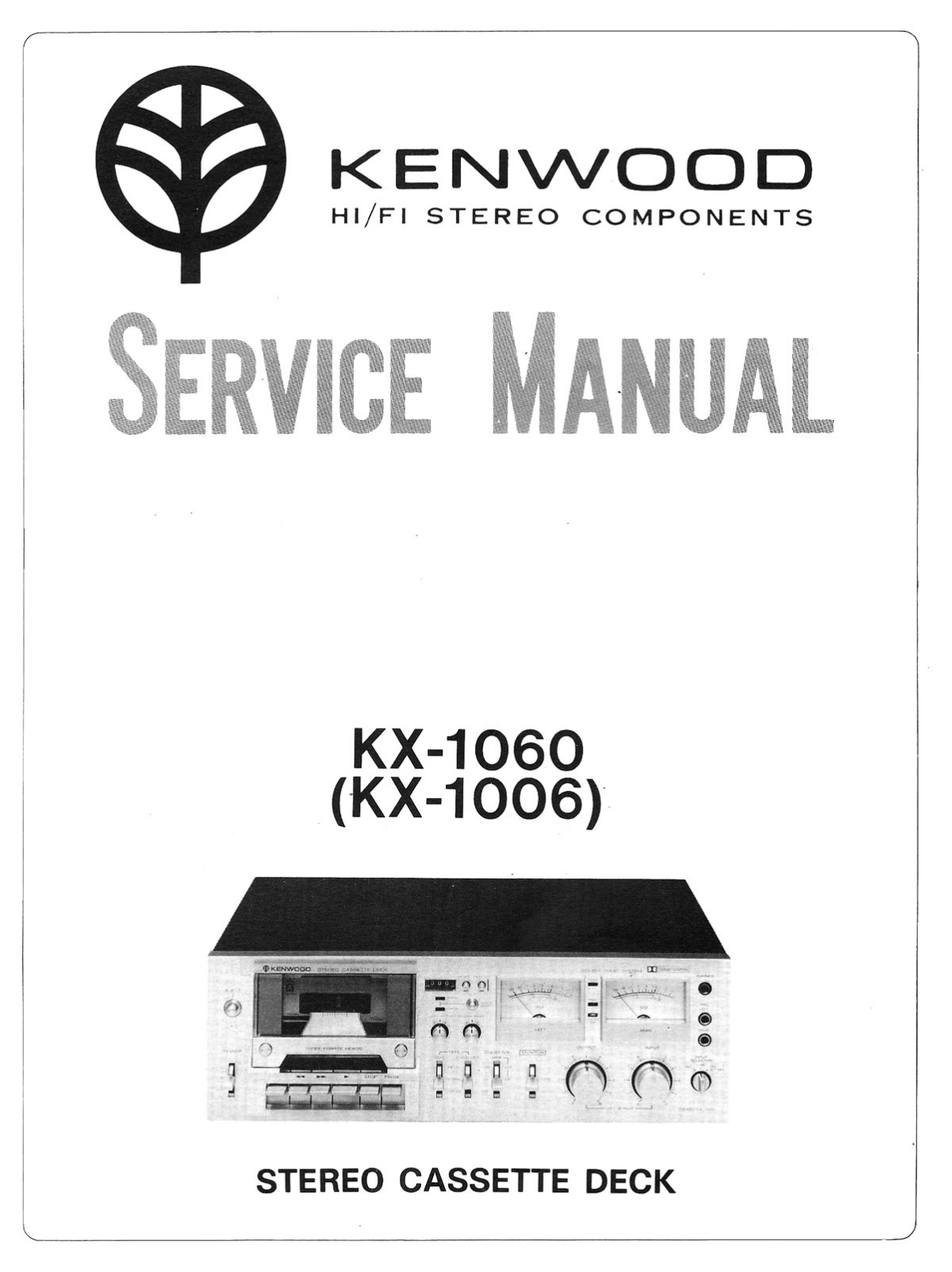 Kenwood 1006, 1060 Service manual