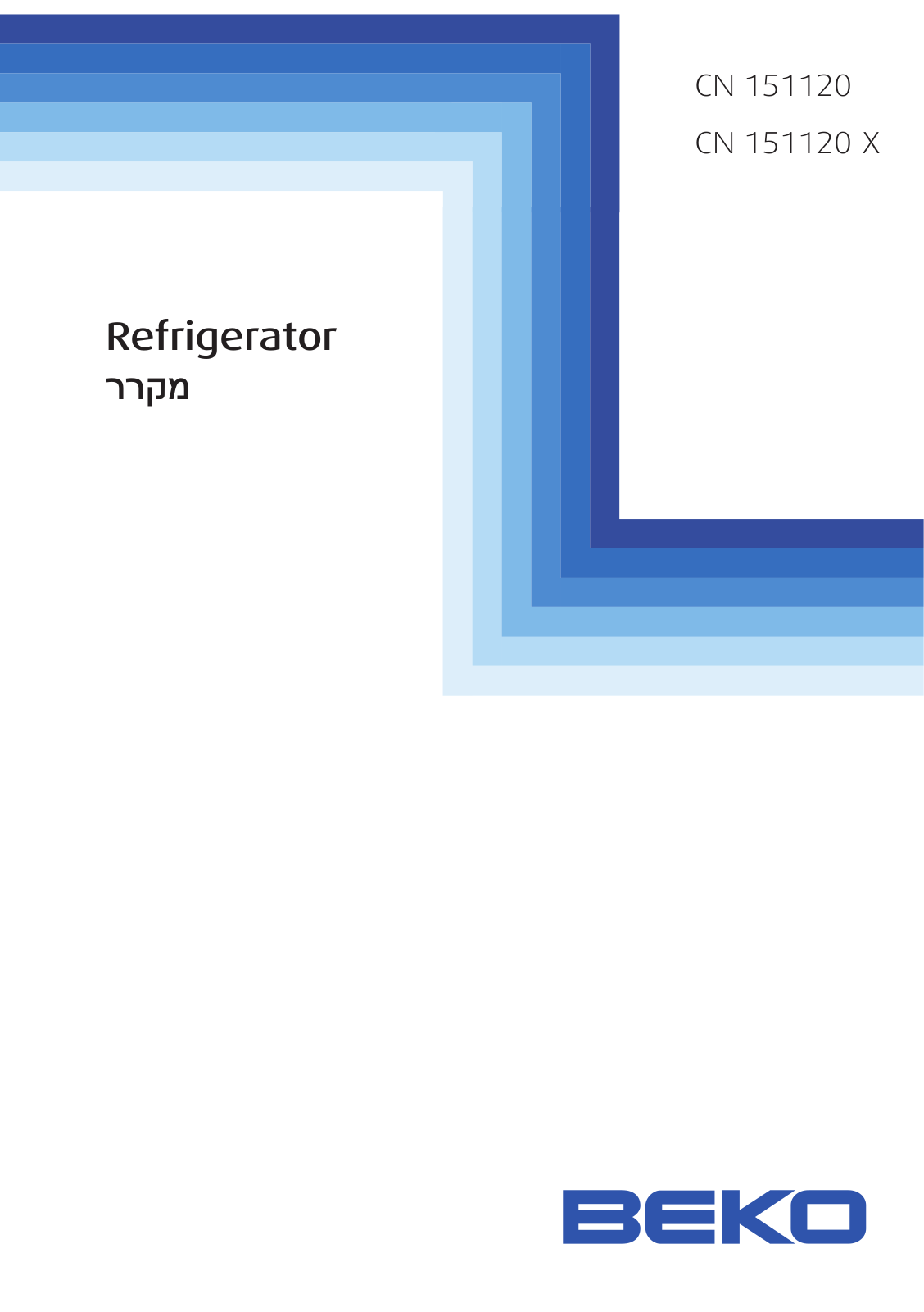 Beko CN 151120, CN 151120 X User manual