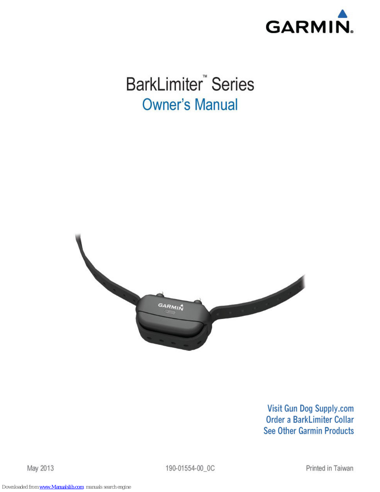 Garmin BarkLimiter Series Owner's Manual