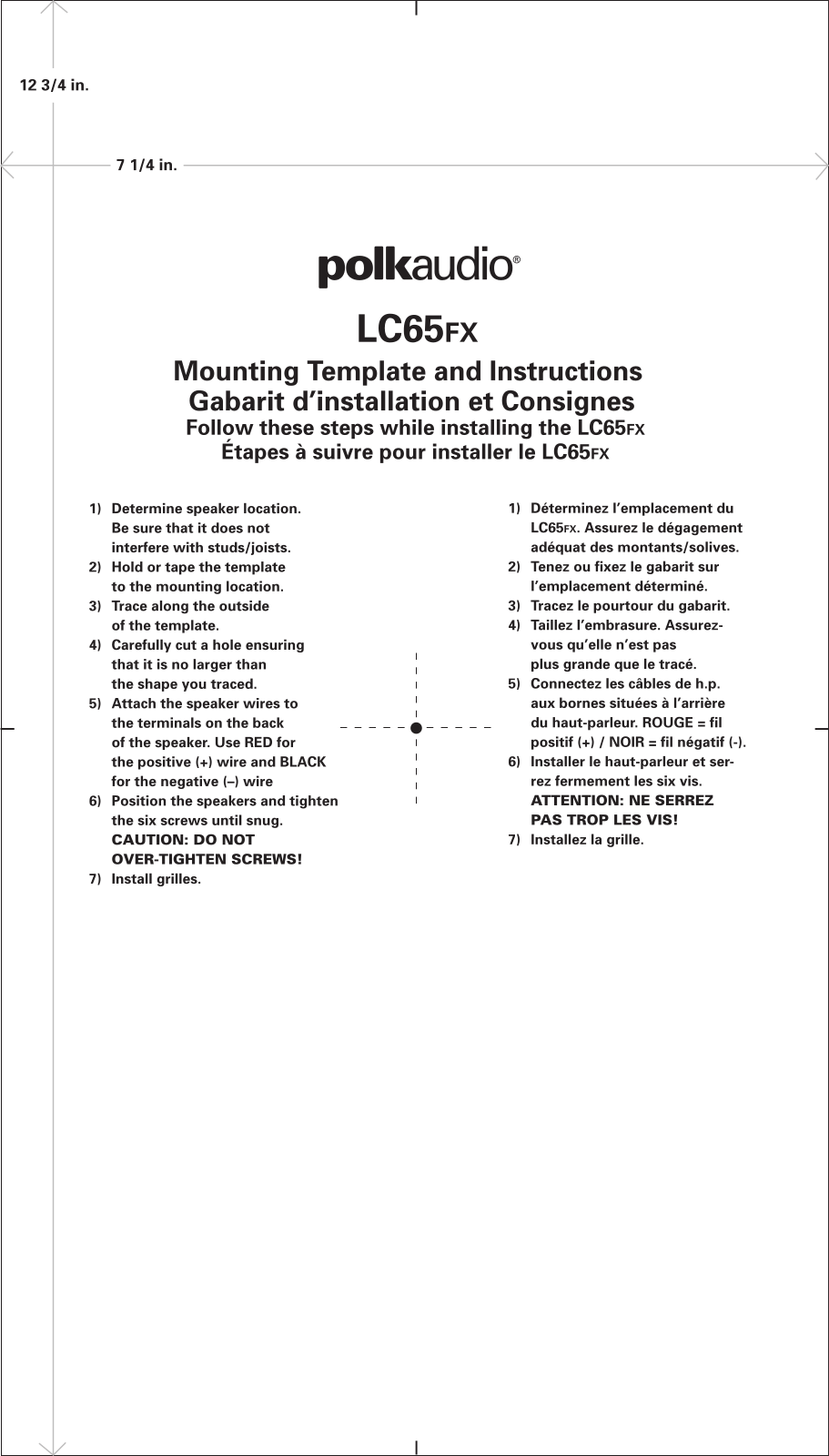 Polk Audio LC65FX User Manual 2