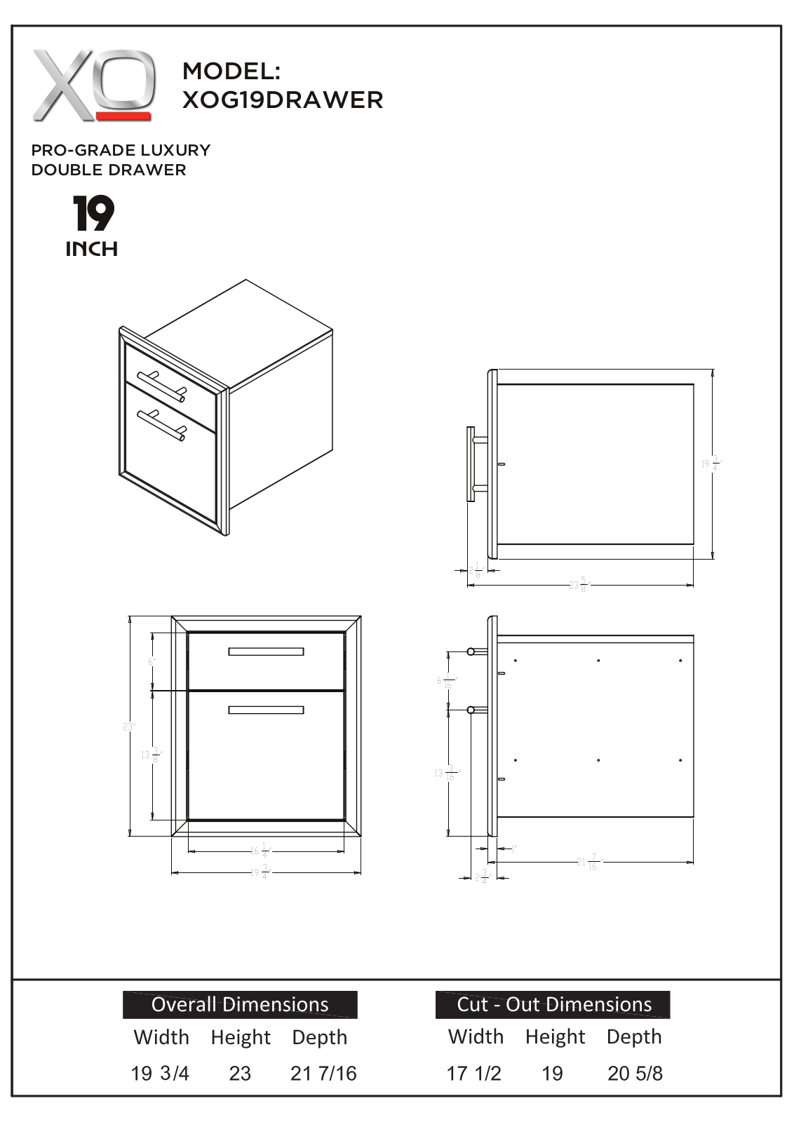 XO Appliance XOOD1021 Specifications - ManualMachine.com
