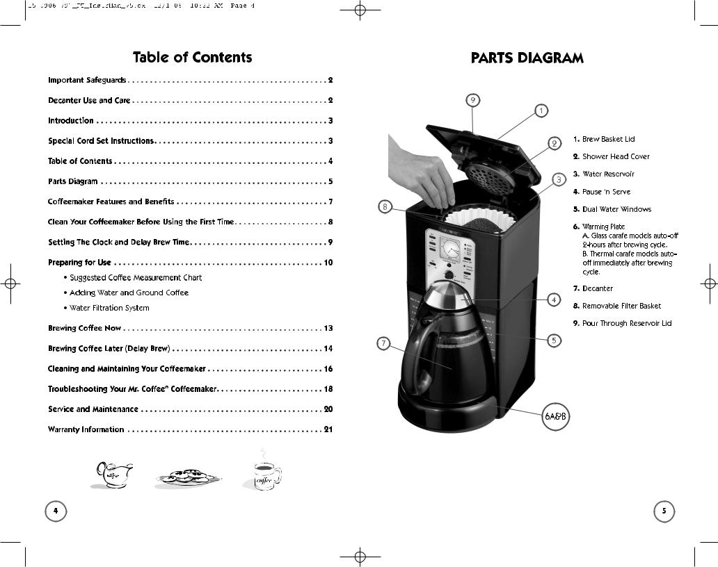 Mr. Coffee FTTX95, FTX40, FTX41, FTX43, FTX44 User Manual
