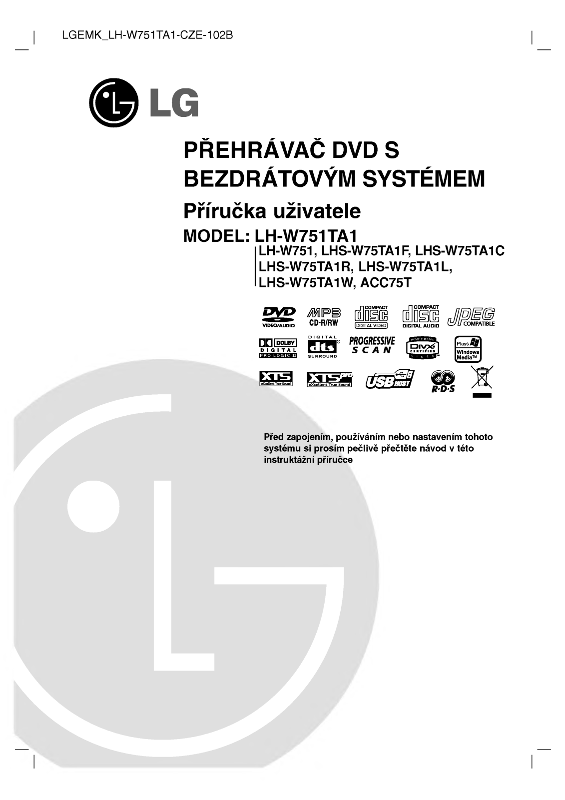 Lg LH-W751TA User Manual