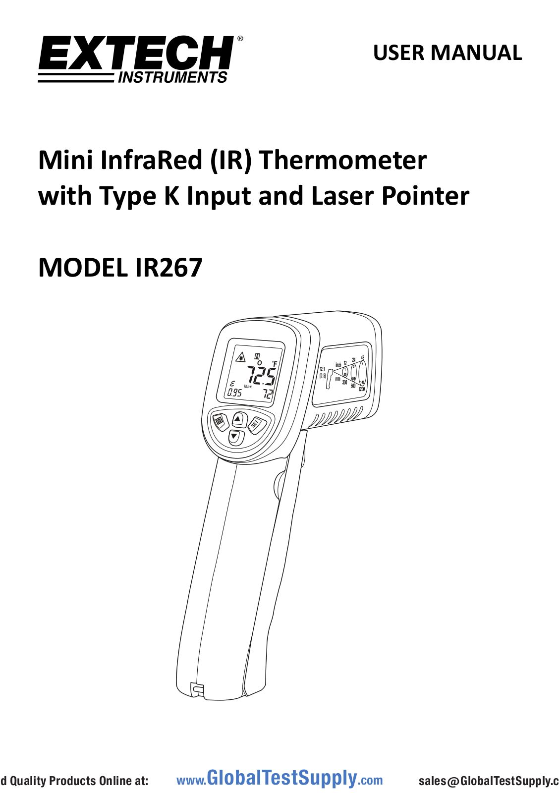 Extech Instruments IR267 User manual