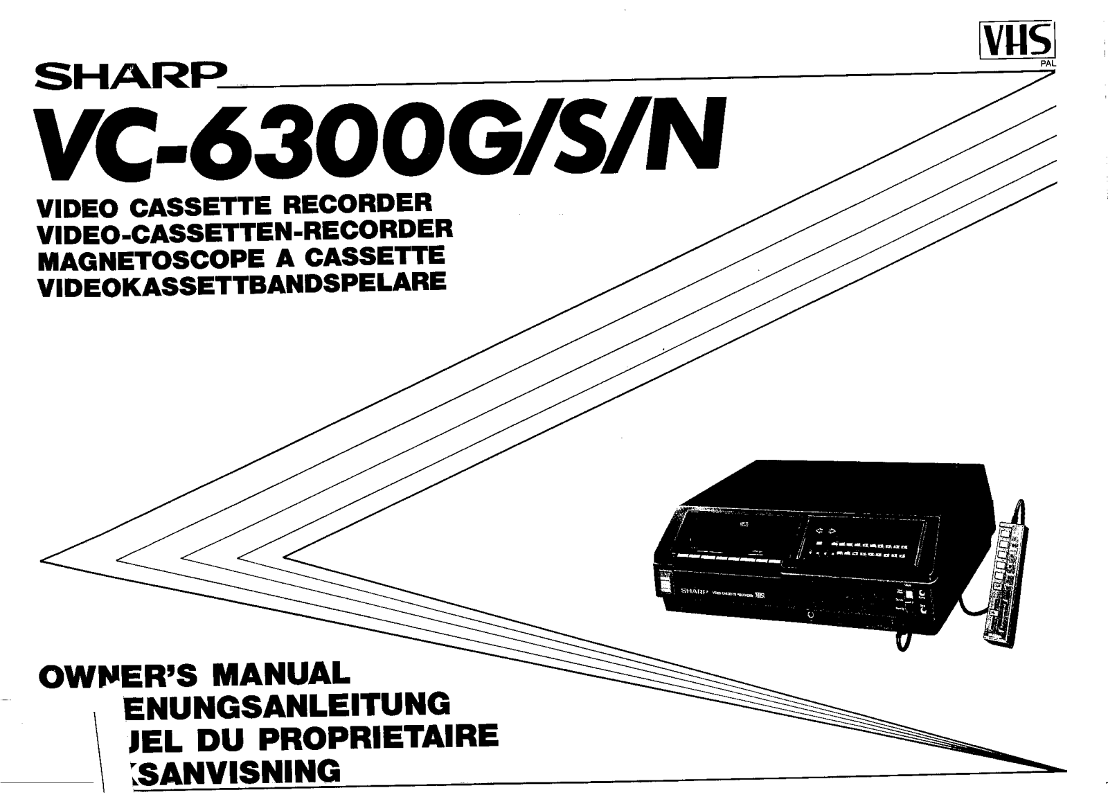 SHARP VC-6300 User Manual