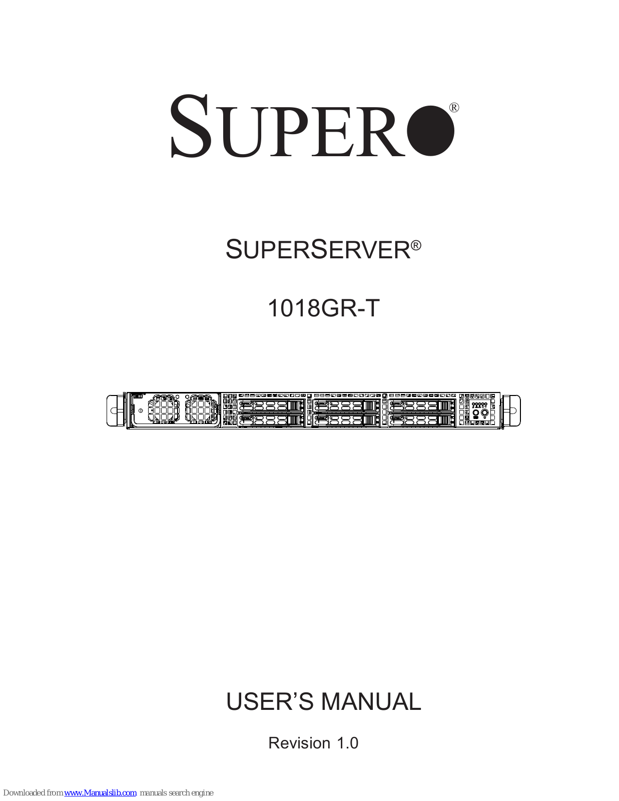 Supero SUPERSERVER 1018GR-T, SUPERSERVER 5018GR-T User Manual