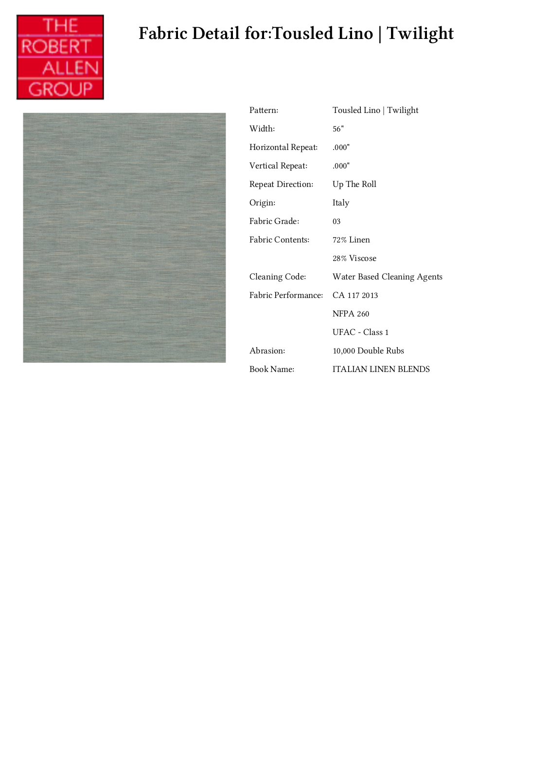 Robert Allen RALF1955 Specifications - ManualMachine.com