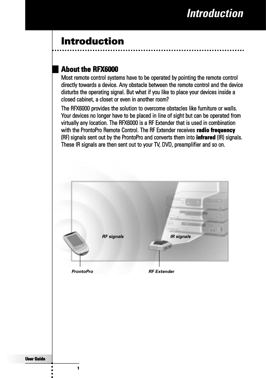 Philips RFX-6000 Owners manual