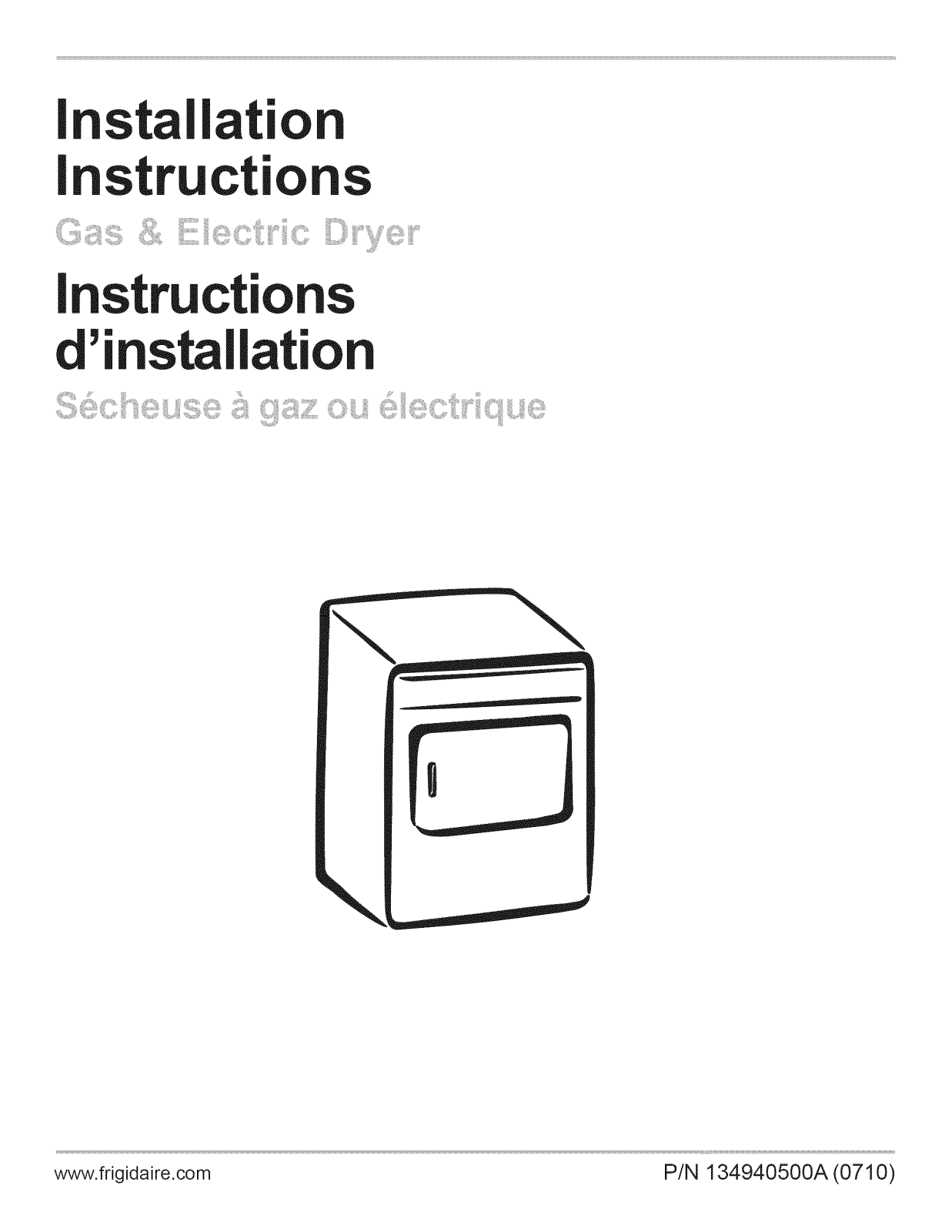 Frigidaire CDEC400FW1, FEQ1452CKS0, LCGQ2152FE0 Installation Guide - ManualMachine.com