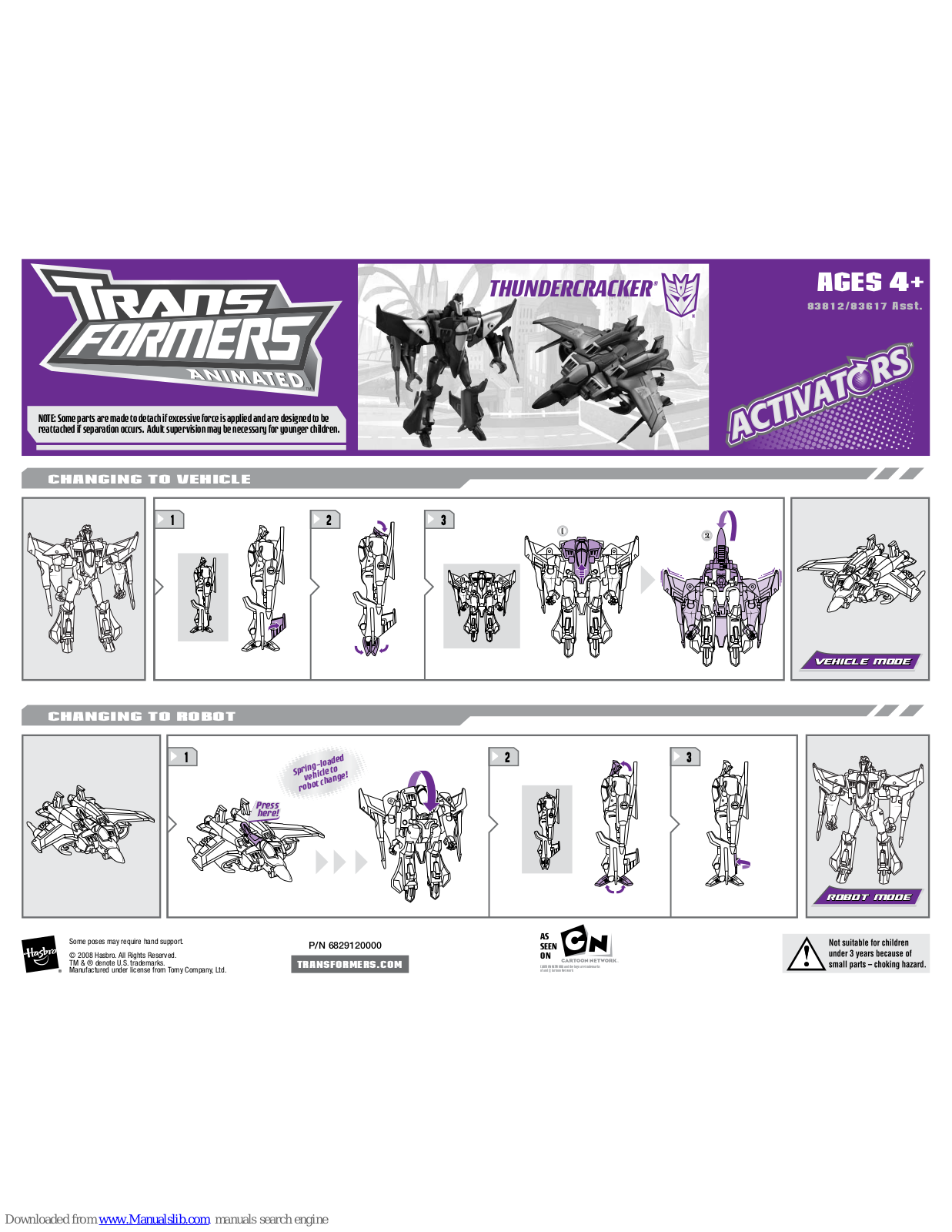 Hasbro 83617, 83812 User Manual - ManualMachine.com