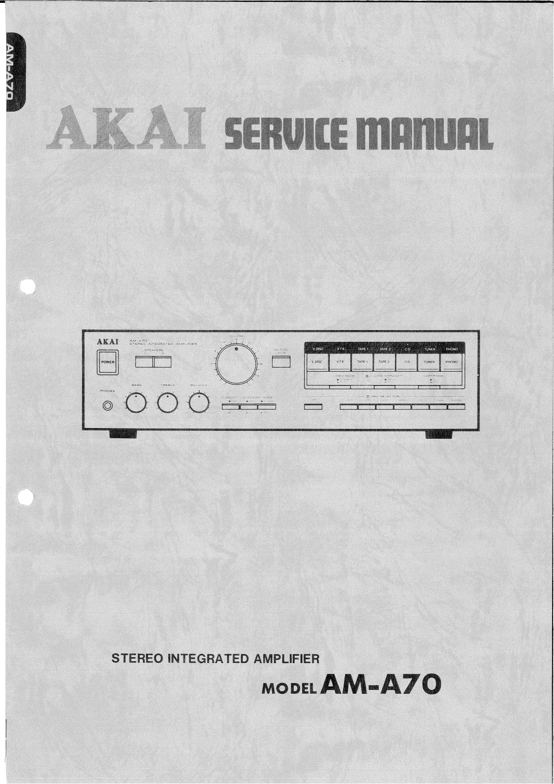 Akai AMA-70 Service manual