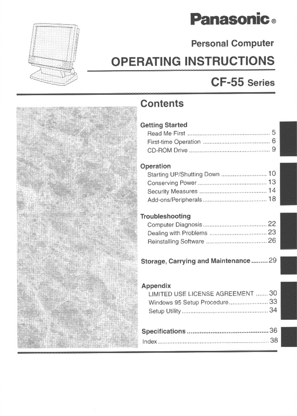 Panasonic CF-55F5F4AM User Manual