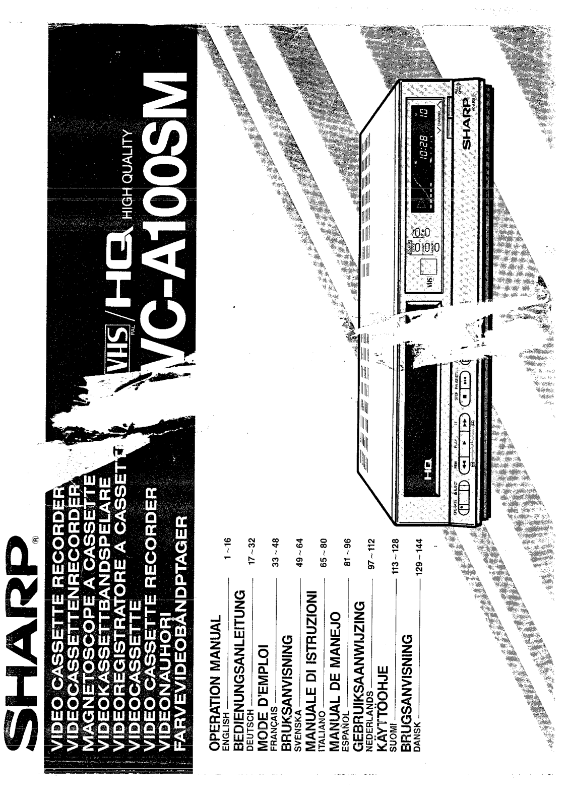 Sharp VC-A100SM User Manual