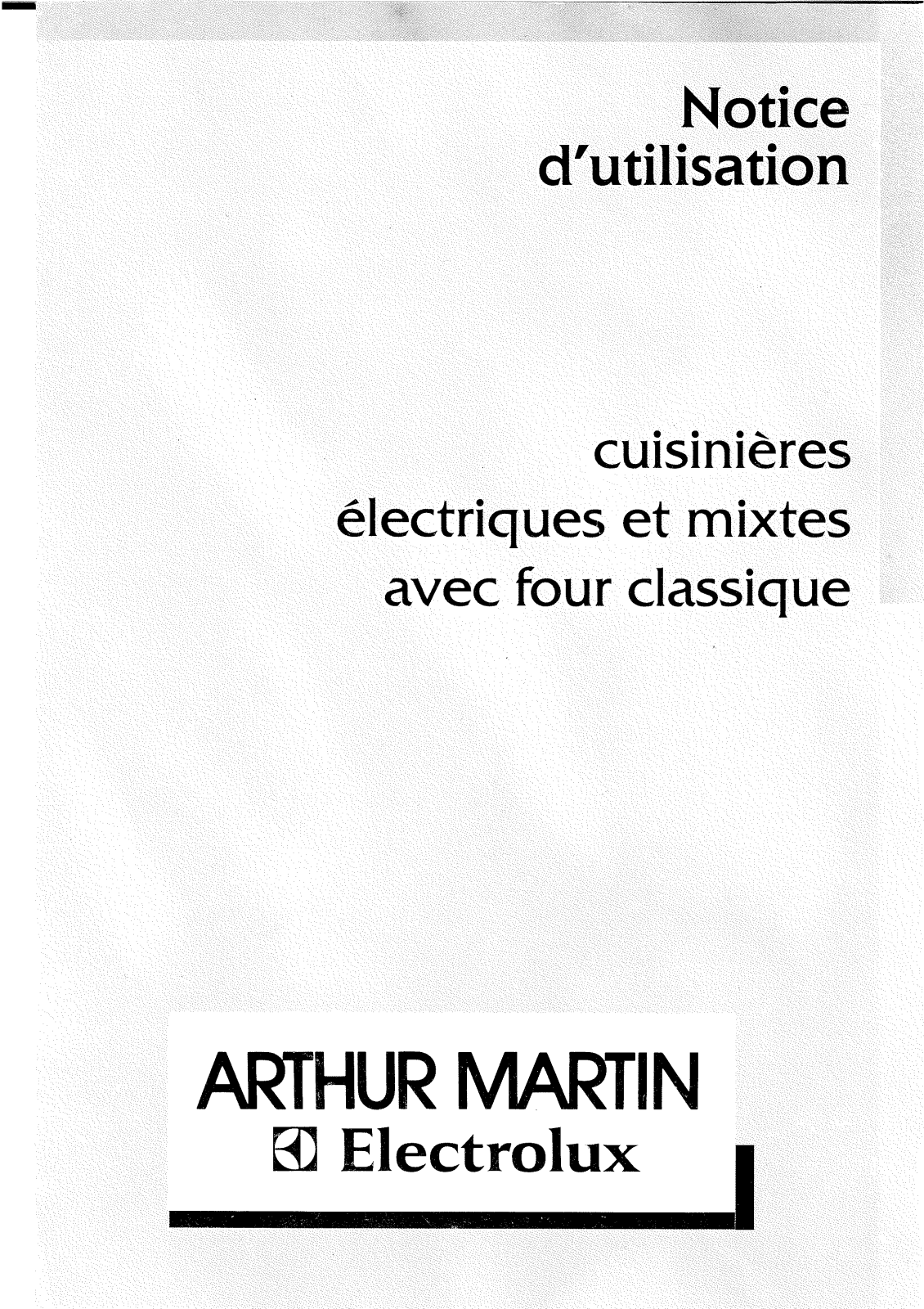 Arthur martin CM6040-2 User Manual