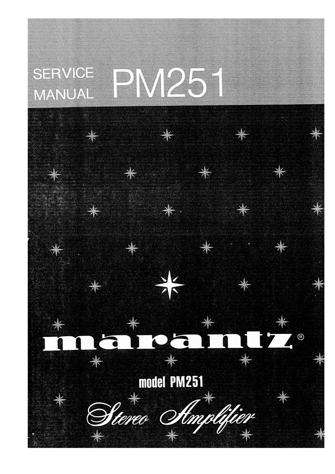 Marantz PM-251 Service Manual