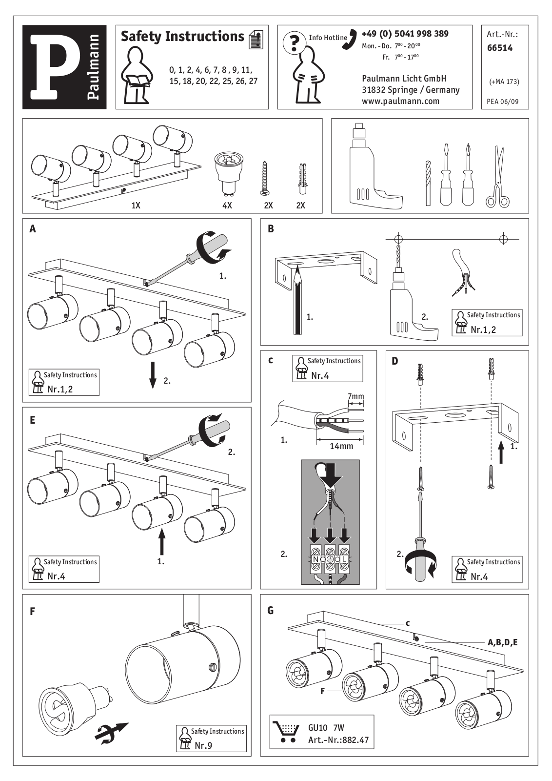Paulmann 66514 Safety instructions - ManualMachine.com
