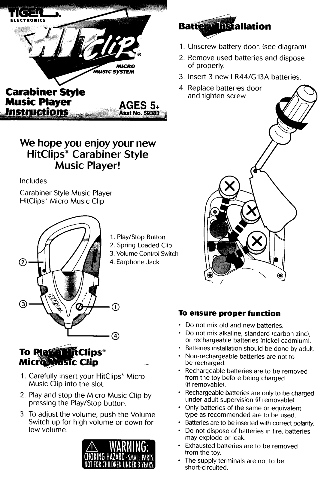 HASBRO Carabiner User Manual