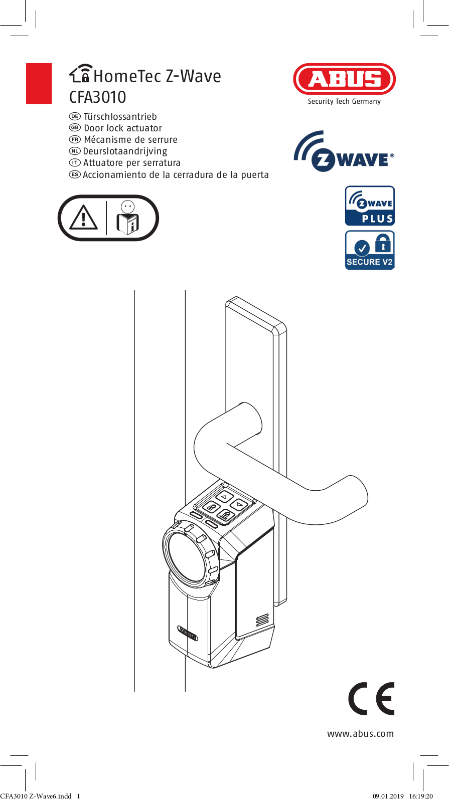 ABUS SHGW10210S operation manual