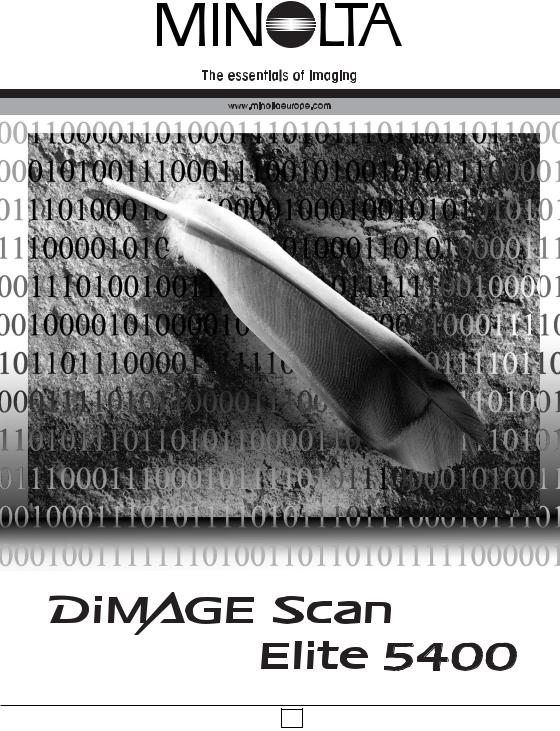 Konica Minolta DIMAGE SCAN ELITE 5400 User Manual