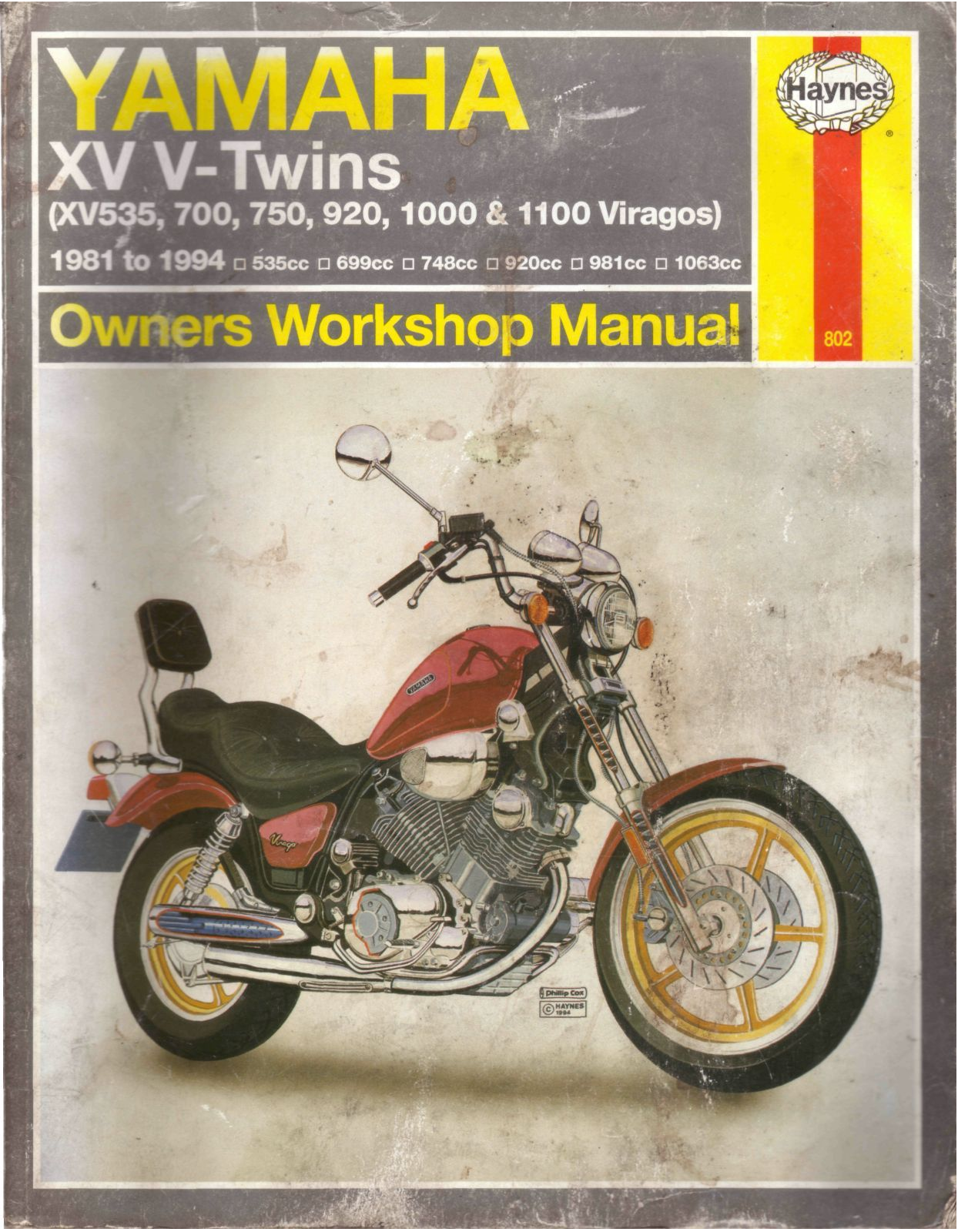 Yamaha XV-V-Twins 1981-1994 Service Manual