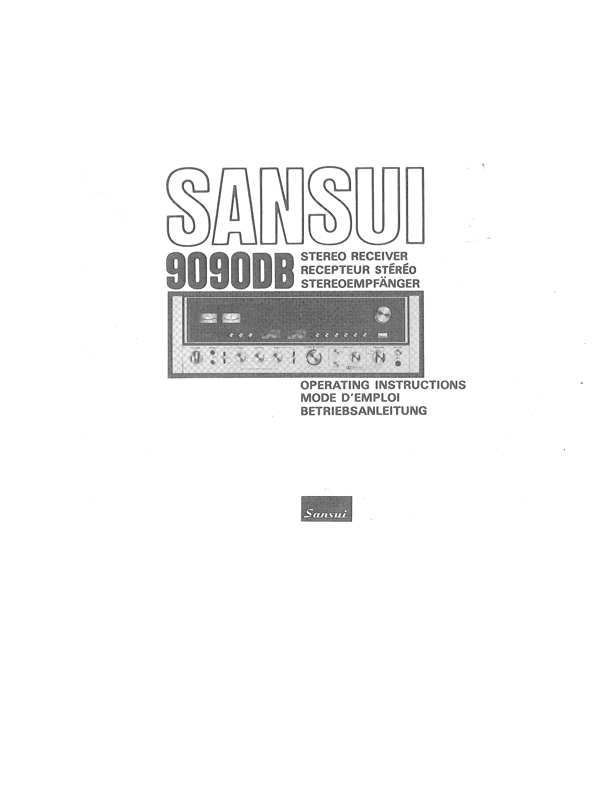 Sansui 9090-DB Owners manual