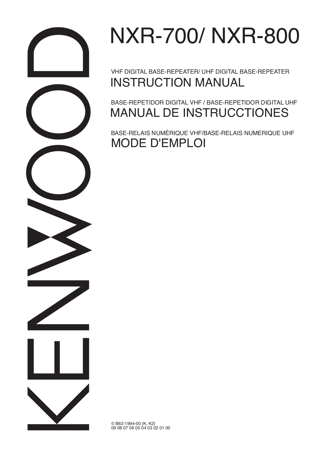 JVC KENWOOD 371403, 371302 Instruction Manual