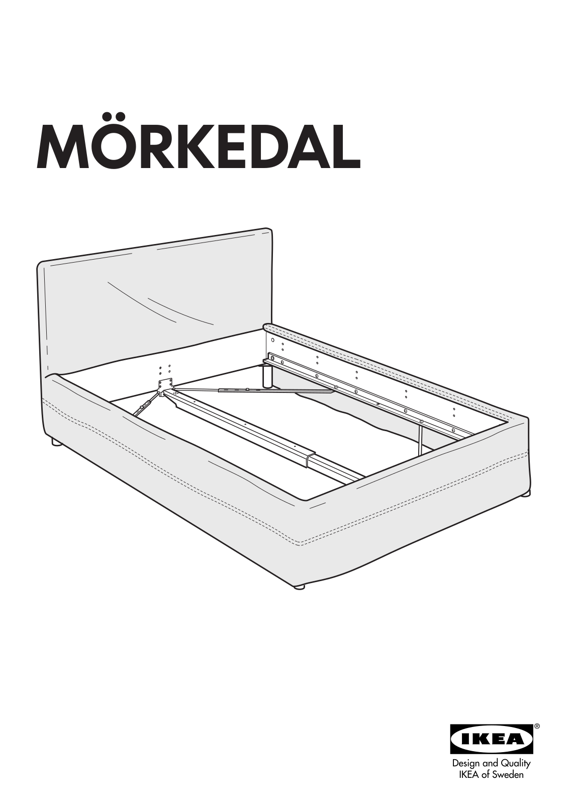 IKEA MÖRKEDAL COVER W/ SKIRT QUEEN User Manual