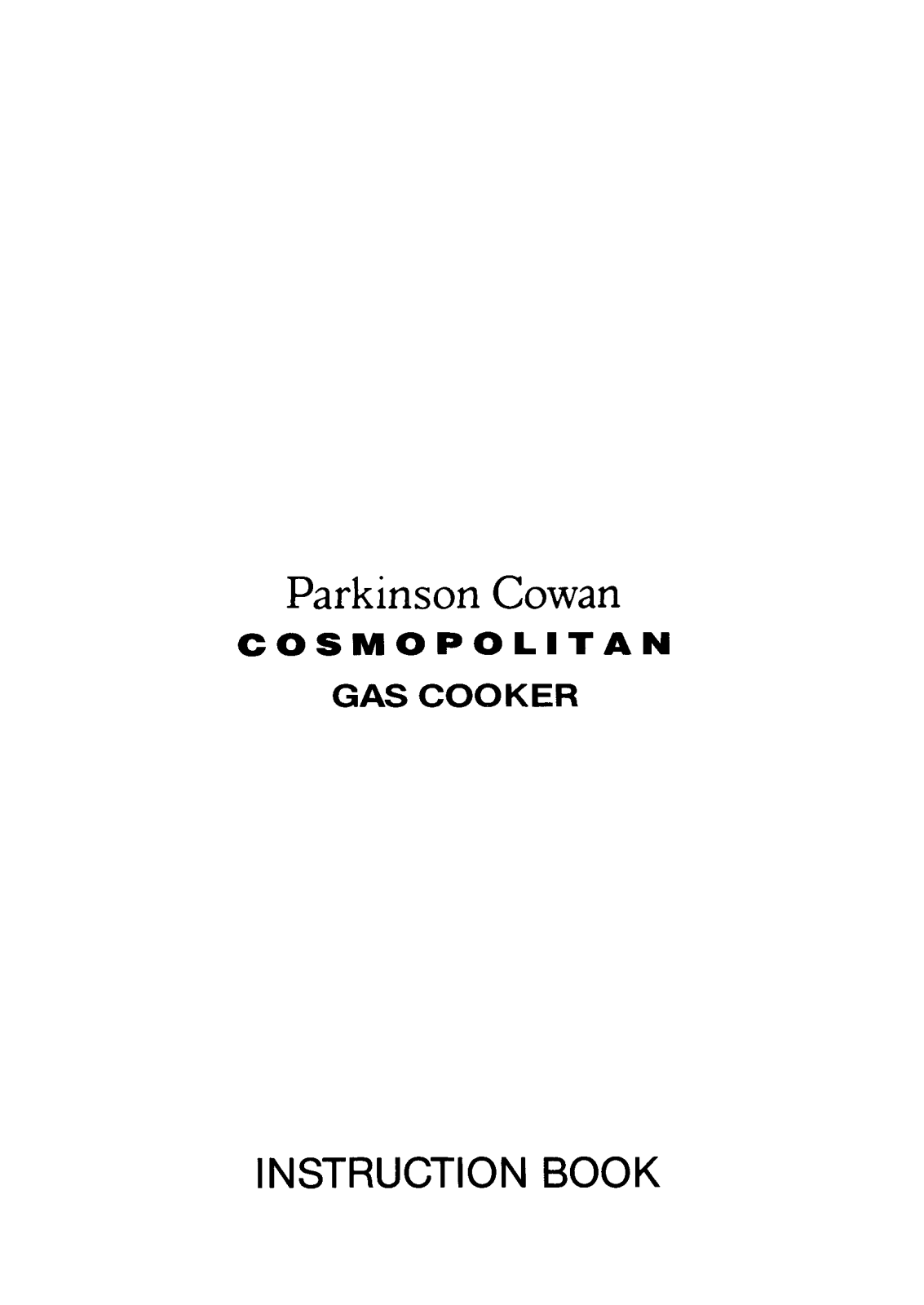 Parkinson cowan Cosmopolitan Instruction book